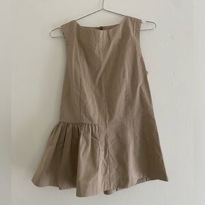 Marni sleeveless top with side rushing.